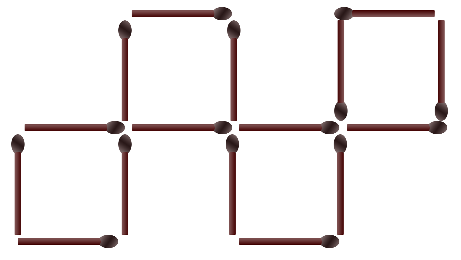 Move 3 match sticks puzzle answer graphic